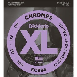 DAddario XL Chromes Bass Flat Wound 40-100