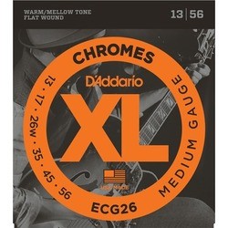 DAddario XL Chromes Flat Wound 13-56