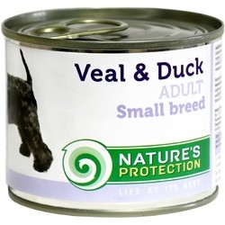 Natures Protection Adult Canned Small Breeds Veal/Duck 0.4 kg