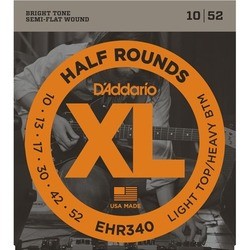 DAddario XL Half Rounds 10-52