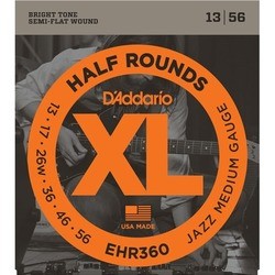 DAddario XL Half Rounds Jazz 13-56