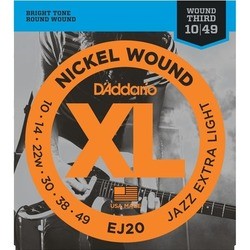 DAddario XL Nickel Wound Jazz 10-49