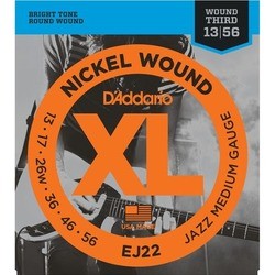 DAddario XL Nickel Wound Jazz 13-56