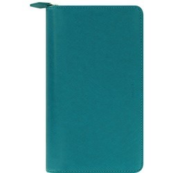 Filofax Saffiano Compact Zip Turquoise