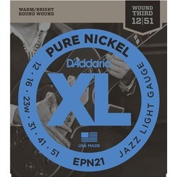 DAddario XL Pure Nickel Wound Jazz 12-51