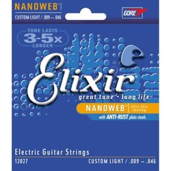 Elixir Electric Nanoweb Custom Light 9-46