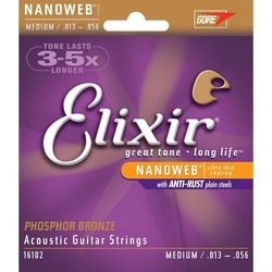 Elixir Acoustic Phosphor Bronze Medium 13-56