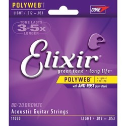 Elixir Acoustic 80/20 Bronze PW Light 12-53