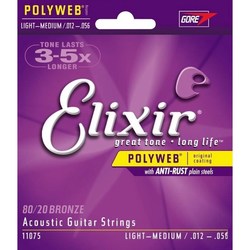 Elixir Acoustic 80/20 Bronze PW Light-Medium 12-56