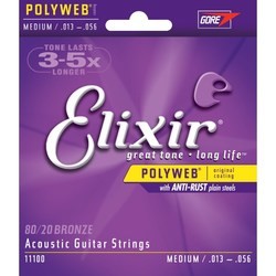 Elixir Acoustic 80/20 Bronze PW Medium 13-56