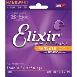 Elixir Acoustic 80/20 Bronze NW Medium 13-56