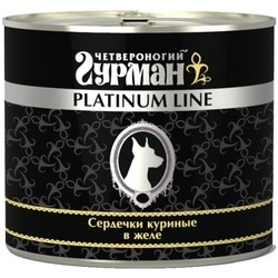 Chetveronogij Gurman Adult Dog Platinum Line Chicken Hearts 0.5 kg