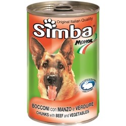 Monge Simba Adult Canned with Beef/Vegetable 1.23 kg