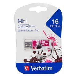 Verbatim Mini Graffiti 16Gb (красный)