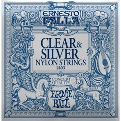 Ernie Ball Ernesto Palla Clear & Silver Nylon