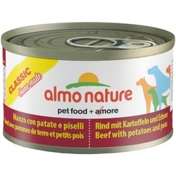 Almo Nature Classic Home Made Adult Canned Beef/Potato/Peas 0.095 kg