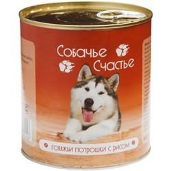 Sobache Schaste Adult Canned with Beef Offal/Rice 0.75 kg