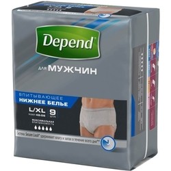 Depend Pants Man L/XL / 9 pcs
