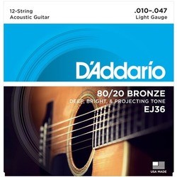 DAddario 80/20 Bronze 12-String 10-47