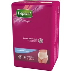 Depend Pants Woman L/XL / 8 pcs