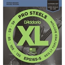 DAddario XL ProSteels 5-String Bass 45-135