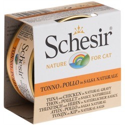 Schesir Adult Canned Tuna/Chicken in Gravy 0.07 kg