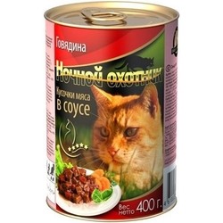 Nochnoy Ohotnik Adult Canned with Beef in Sauce 0.4 kg