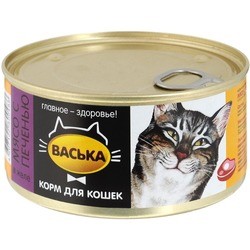 Vaska Adult Cat Canned with Meat/Liver 0.325 kg