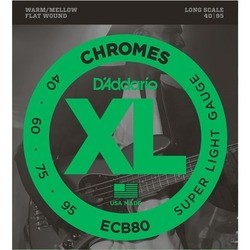 DAddario XL Chromes Bass Flat Wound 40-95