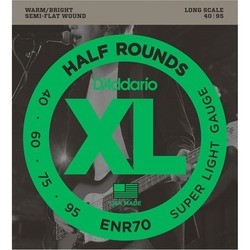 DAddario XL Half Rounds Bass LS 40-95