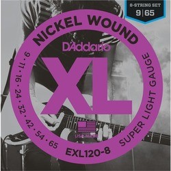 DAddario XL Nickel Wound 8-String 9-65