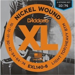 DAddario XL Nickel Wound 8-String 10-74
