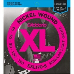 DAddario XL Nickel Wound Bass 5-String 45-130