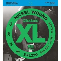 DAddario XL Nickel Wound Bass 40-95