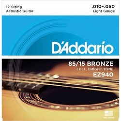 DAddario 85/15 Bronze 12-String 10-50
