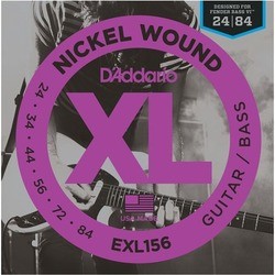 DAddario XL Nickel Wound Bass 6-String 24-84