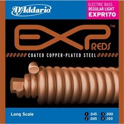 DAddario EXP Reds Coated Copper-Plated 45-100