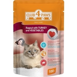 Club 4 Paws Packaging Ragout Turkey/Vegetable 0.1 kg
