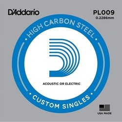 DAddario Single Plain Steel 009