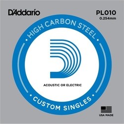 DAddario Single Plain Steel 010