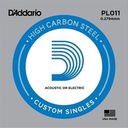 DAddario Single Plain Steel 011