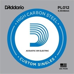 DAddario Single Plain Steel 012