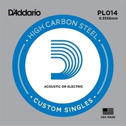DAddario Single Plain Steel 014