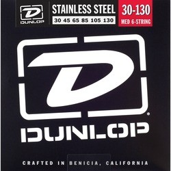Dunlop Stainless Steel 6-String Bass Medium 30-130