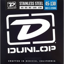Dunlop Stainless Steel 5-String Bass Medium 45-130