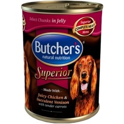 Butchers Superior Canned with Chicken/Venison in Jelly 0.4 kg