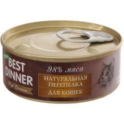 Best Dinner Adult Cat Canned High Premium Quail 0.1 kg