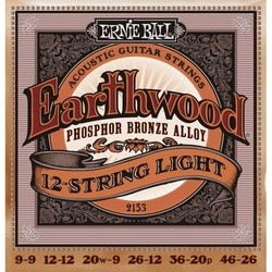 Ernie Ball Earthwood Phosphor Bronze 12-String 9-46