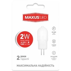 Maxus 1-LED-207 2W 3000K G4 12V