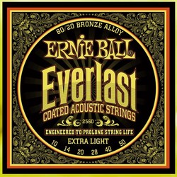 Ernie Ball Everlast Coated 80/20 Bronze 10-50